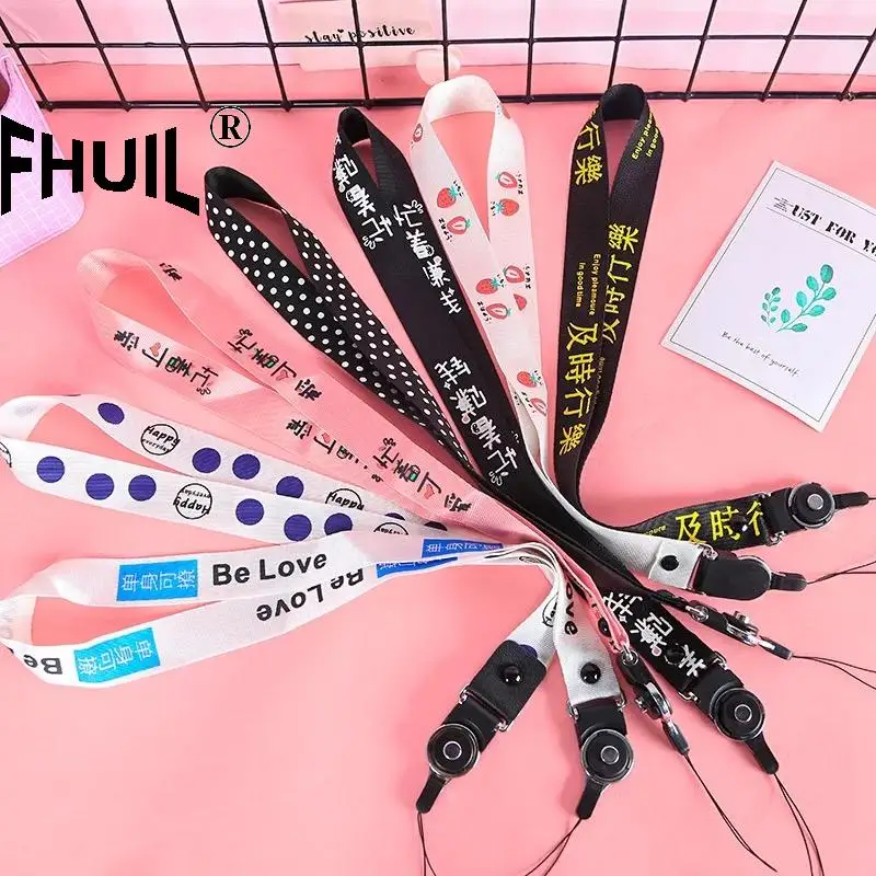 

Detachable Lanyard Neck Strap Lanyards for keys ID Card Gym Mobile Phone Straps USB badge holder DIY Hang Rope Lariat Keychain