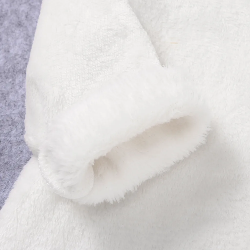Зимний флисовый комбинезон для новорожденных мальчиков и девочек; комбинезон с капюшоном; теплое пальто; верхняя одежда