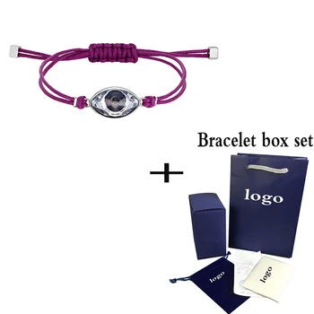 

2019 New Power POWER COLLECTION EVIL EYE Bracelet Wild Purple Rope Lucky Evil Eye Pattern Ladies Fashion Romantic Bracelet