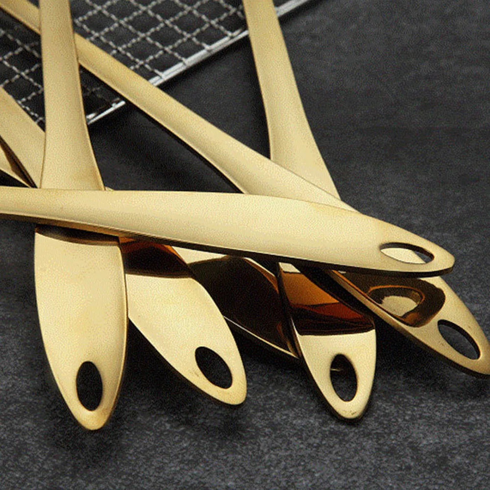Gold Titanium Stainless Steel Cooking Tool Spoon Spatula Cooker Kitchen Tool Spatula Spoon Kitchenware Kit Utensils All