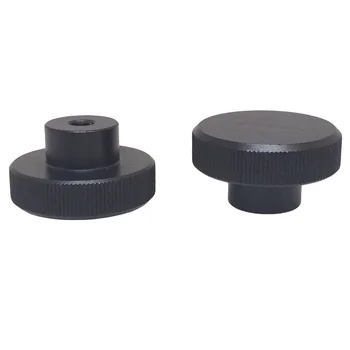 

1pc aluminium alloy Rotate handwheel handle Positioning black Stepper motor jog knob cnc diy engraving knurled machine part