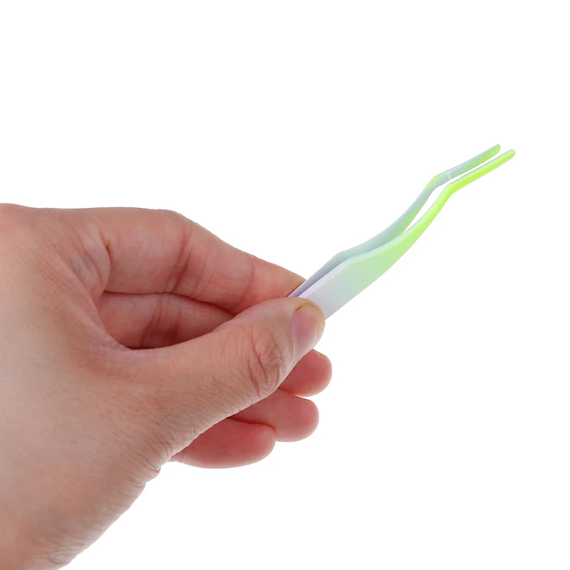 Portable Eyebrow Tweezer with Eyebrow Comb Stainless Steel Eyelashes Extension Tweezers