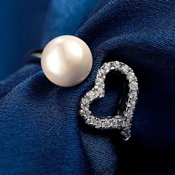 

Adjustable Opening 925 Silver Ring Female Personality Jewelry Beaded Ring Wholesale