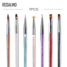 ROSALIND Nail Brushes For Manicure Design Tool Set Need Lamp Gel Acrylic Brushes Liner Pen Nail Art Brush For Painting Drawing