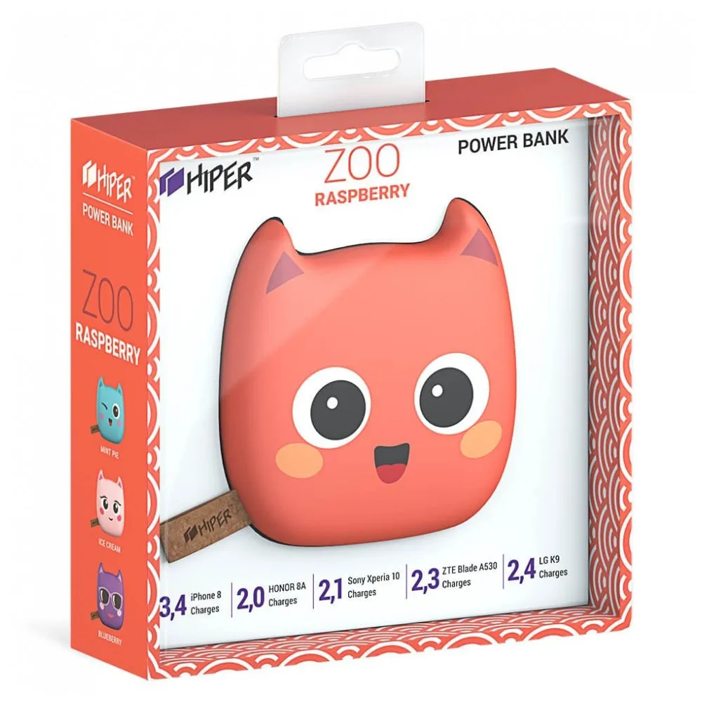 HIPER Power Bank ZOO 8000