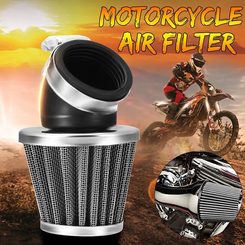 Filtro de aire para motocicleta 35mm 38mm 42mm 48mm 50mm ajuste Universal para 50cc 110cc 125cc 140cc motocicleta ATV Scooter pozo de la bici de la suciedad
