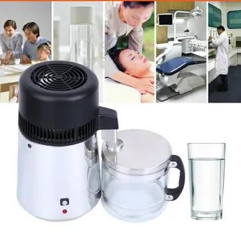 

Honhill Water Distiller Machine Pro Pure Water distiller Filter For Hospital Home Office Kitchen Countertop Stainless Steel 4L