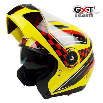 

Scrambling Motorcycle Modular Helmet Double Lens Anti-fog Helmet Full Helmet Men And Women E-Bike Safety Helmet Fully Cover Type