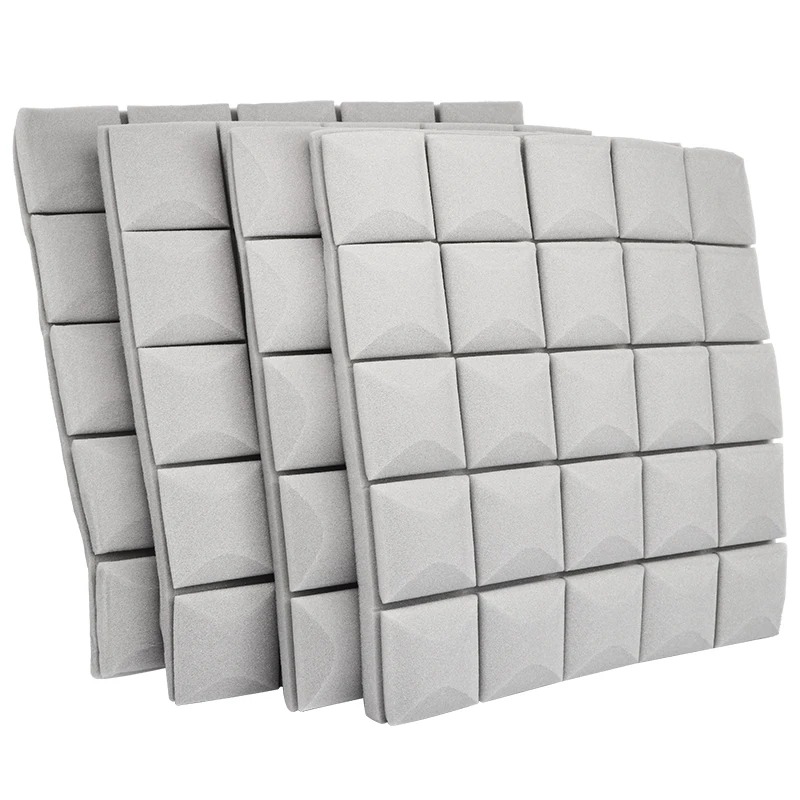 4pcs Studio Acoustic Foam Soundproof Foam Sound Absorption Treatment Panel Sound Wedge Protective Sponge Hardware soundproof foam