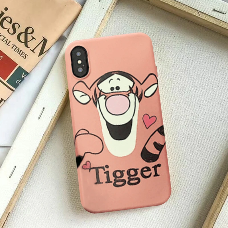 Милый поросенок Тигр Eeyore чехол для iPhone X 11 Pro XS MAX 6 6s 7 8 Plus чехол для телефона с мультяшным животным