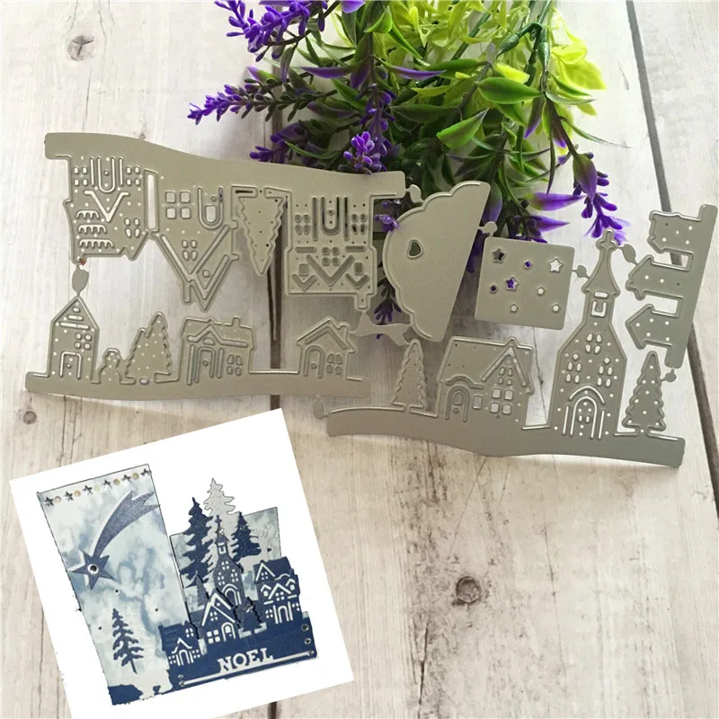 3D House Metal Cutting Dies Stencil DIY Scrapbooking Paper Card Craft Embossing
