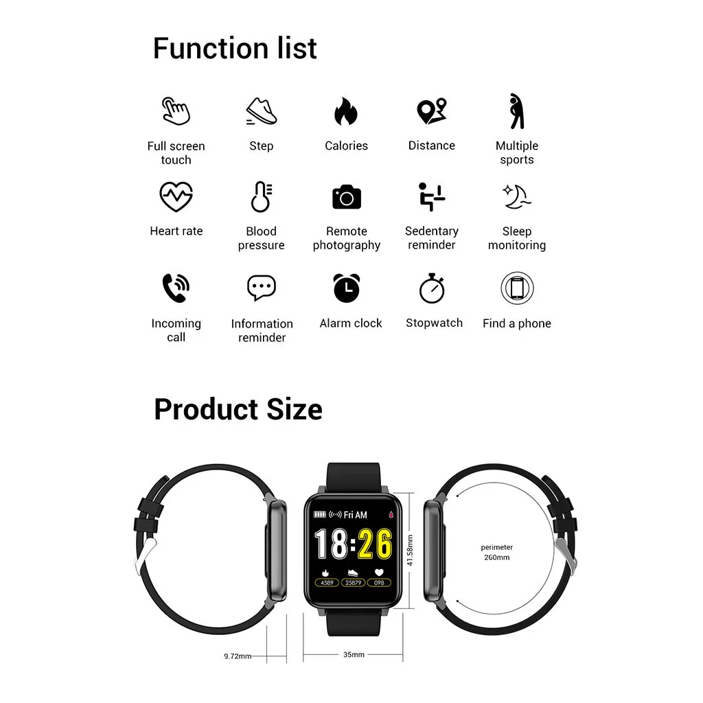 Для amazfit ремешок Bip Смарт часы Android iOS Спорт Фитнес калорий браслет носить Смарт часы для mi band 2 бар покупка