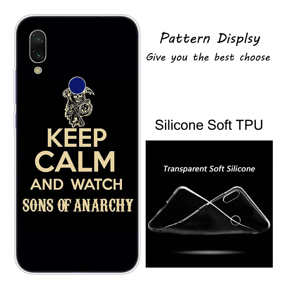 Хит американская ТВ Sons of Anarchy Мягкий силиконовый чехол для Xiaomi Redmi K20 Pro 8 8A 7 7A 6 6A 5 Plus S2 Note 8 iPhone 7 6 Plus 5 iPad Pro 4 4X крышка