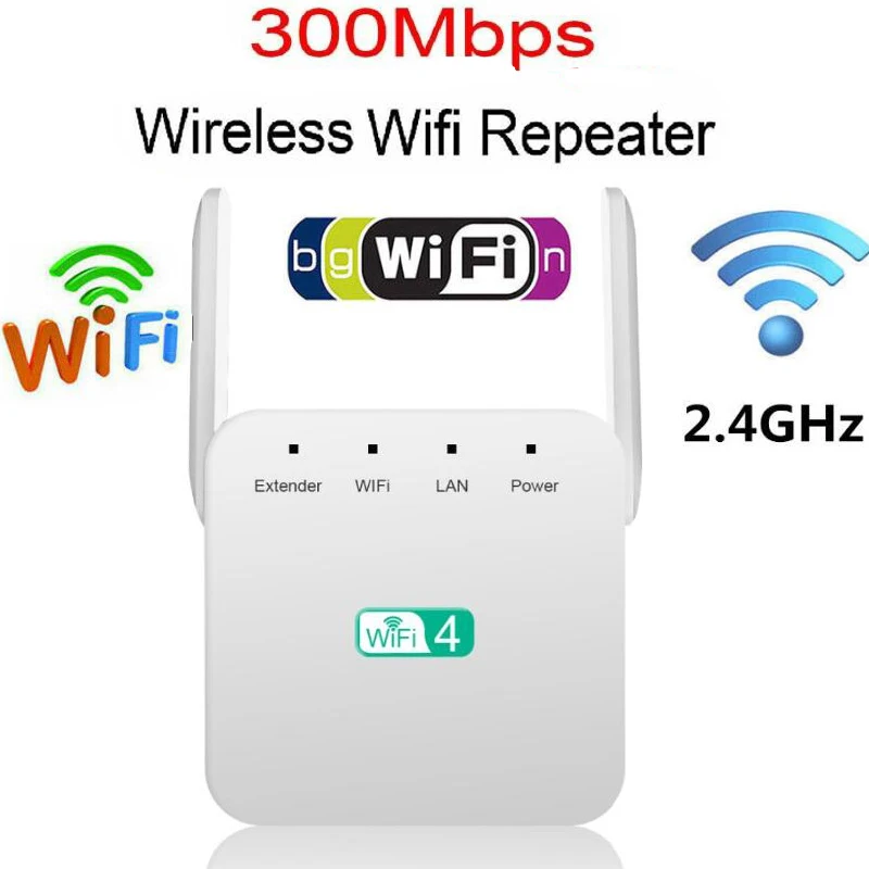 2,4 ГГц беспроводной ретранслятор диапазона Wifi 300 Мбит/с усилитель сигнала расширитель