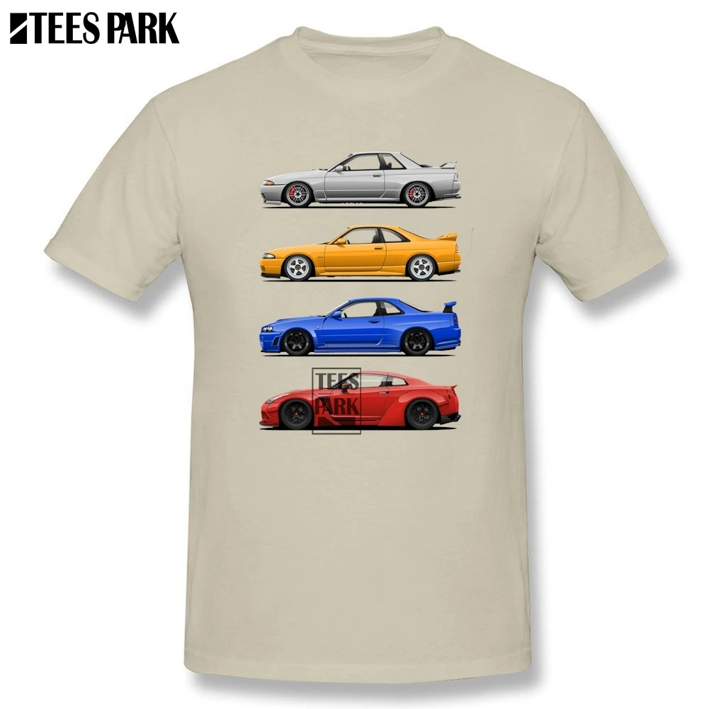 Футболка большого размера с короткими рукавами JDM Car 80 s, Забавные футболки для взрослых, хлопок, футболка с короткими рукавами, высокое качество, для девочек-подростков - Цвет: Natural