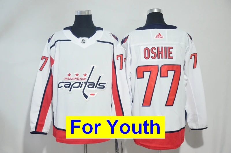 Детские Молодежные Washington TJ Oshie Александра Овечкина Tom Holtby Nicklas Backstrom Braden Евгений Кузнецова Майки