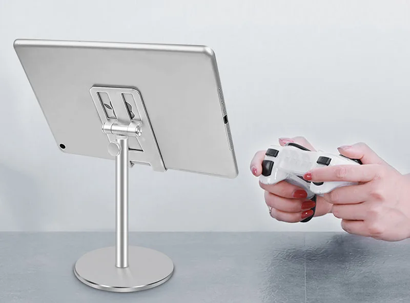 Aluminum Alloy Tablet Phone Holder Adjustable Tablet Desktop stand For iPhone X Mobile Phone Mount For iPad Air Pro 10.5 Stand