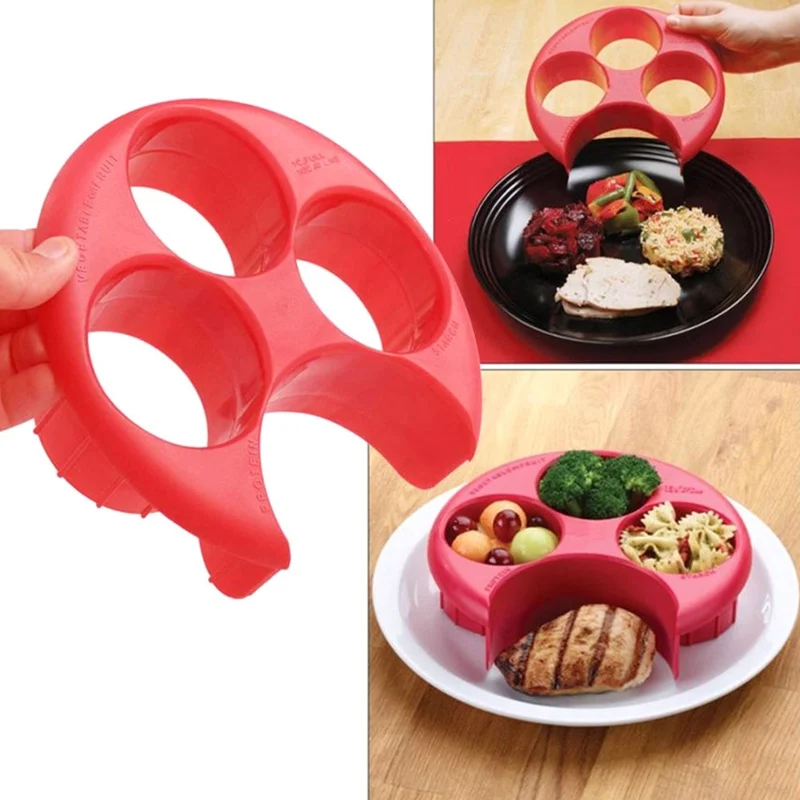 

1PC Food Proportioner Meal Portion Control Cooking Tool Weight Loss Fitness Tool Kitchen Food Tableware Set