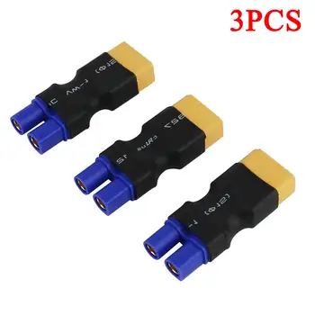 

3PCS Male XT60 To Female EC3 (bullet/banana) Losi Connector Adapter