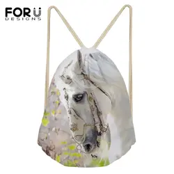 FORUDESIGNS/футболка с изображением персонажей видеоигр мини-супермолния для сумки Kawaii украшением в виде лошади цветка с печатным рисунком