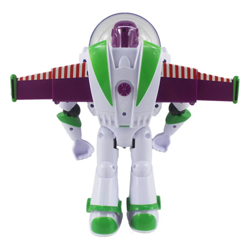 30cm Disney Toy Story 4 Buzz Lightyear PVC Action Figures Lights Voices Movable with Wings Toys for Children Birthday Gift 2D08