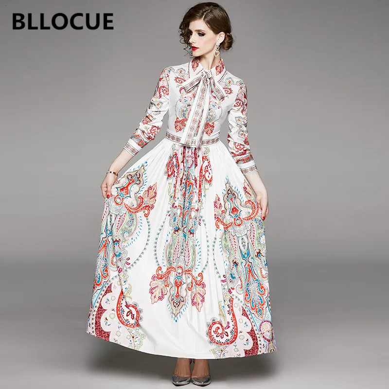 Женское праздничное платье макси BLLOCUE модельное дизайнерское с длинным рукавом