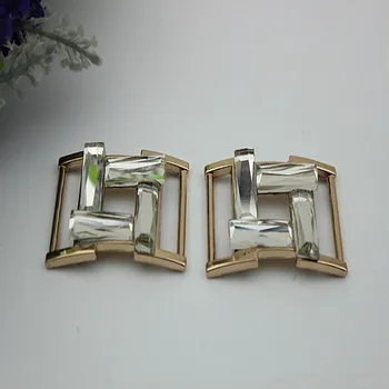 

Metal Diamond Square Buckle Hardware Shoe Flower Ornaments Purse Accessories Clothing Acc