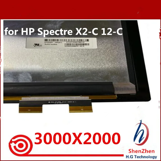 12," светодиодный сенсорный экран дигитайзер в сборе LP123QP1-SPA1 для спектр X2-C 12-C серии