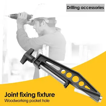 

Universal Woodworking Pocket Hole Joints Fixed Easy To Deform When Clamping The Workpiece Clamp Slant Hole Pull Clip Drill
