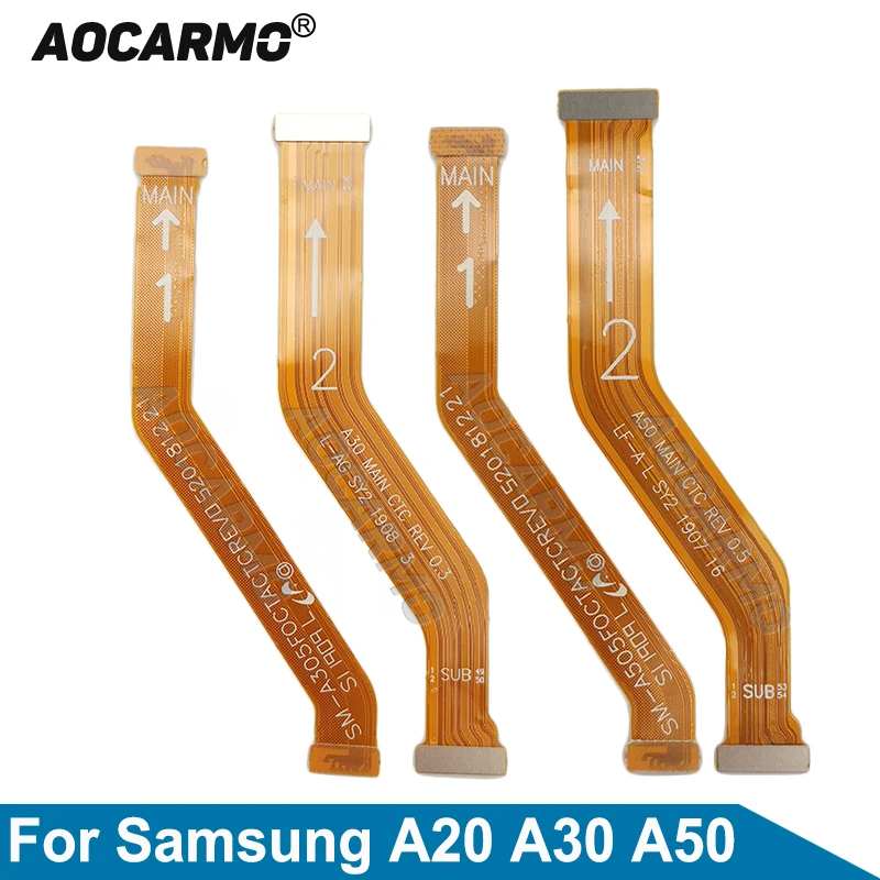 Aocarmo для Samsung Galaxy A20 A30 A50 ЖК-экран разъем материнской платы гибкий кабель Запасная