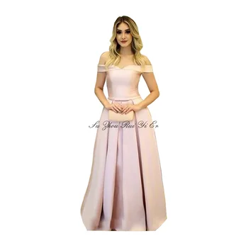 

Abendkleider Off The Shoulder Evening Dress Corset Back Prom Dress A-line Satin Evening Gown Vestidos De Fiesta De Noche