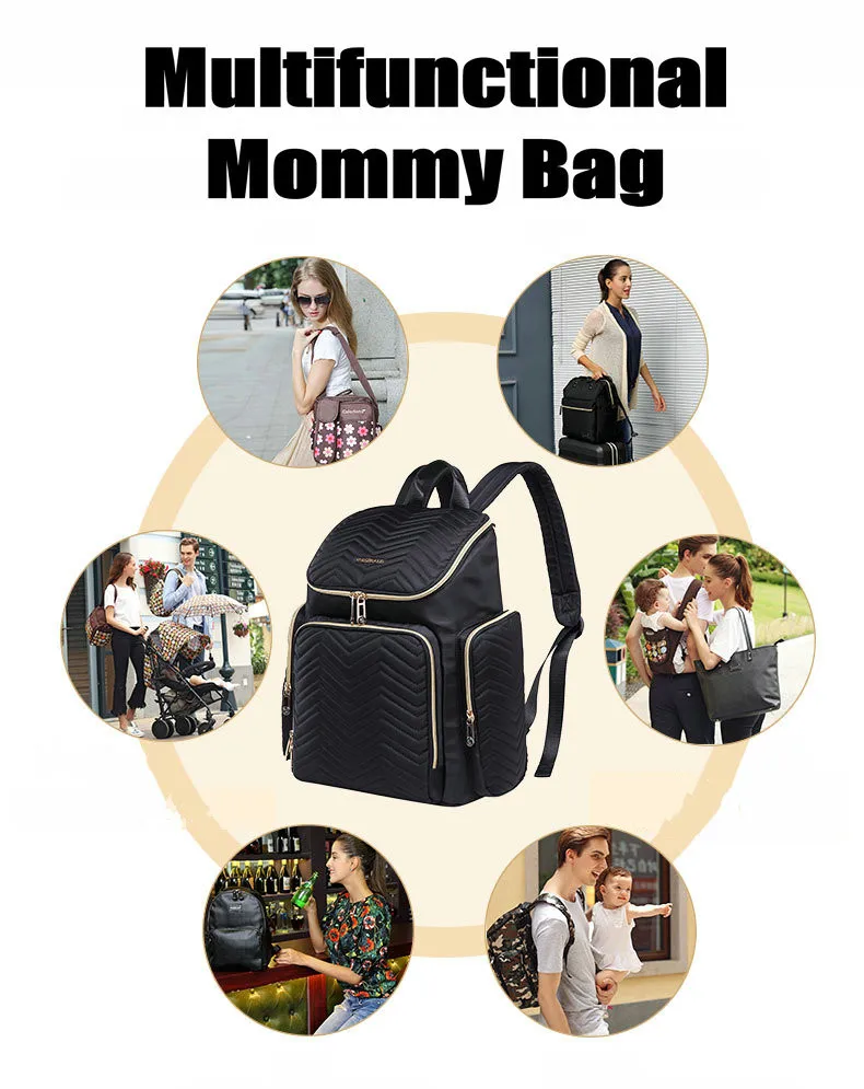 COLORLAND многофункциональный мама детские сумки для подгузников Водонепроницаемый вместительные, для будущих мам, сумка-рюкзак для ухода за ребенком Для женщин Наплечная Сумка
