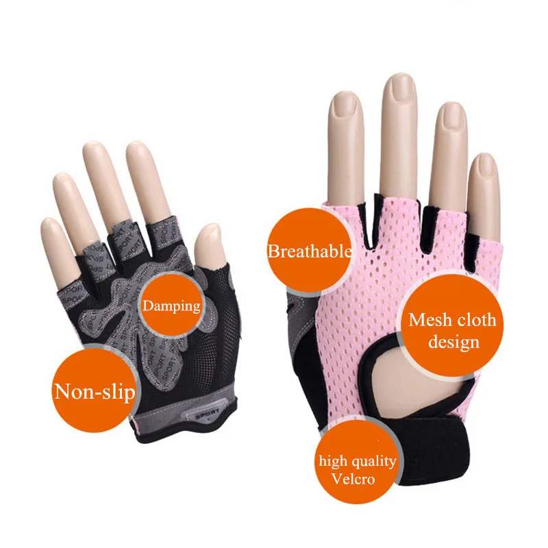 Летние спортивные перчатки для фитнеса женские упражнения тяжелой атлетики