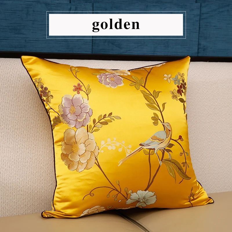 Cushion Cover Chinese Jacquard Decorative Throw Pillowcase Pillow