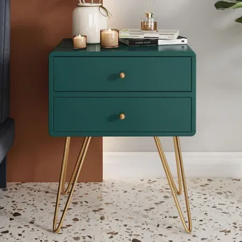 

Modern Iron Golden Nightstand Coffee Table End Bedside Table Home Furniture Bedstand Cabinet Cupboard Bedroom 3 style 7 Colors