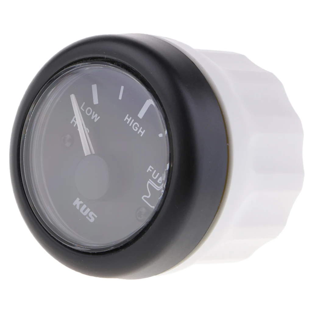 MagiDeal Black 52mm Waste Tank Gauge 240-33 OHMS 12/24V For Marine Boats