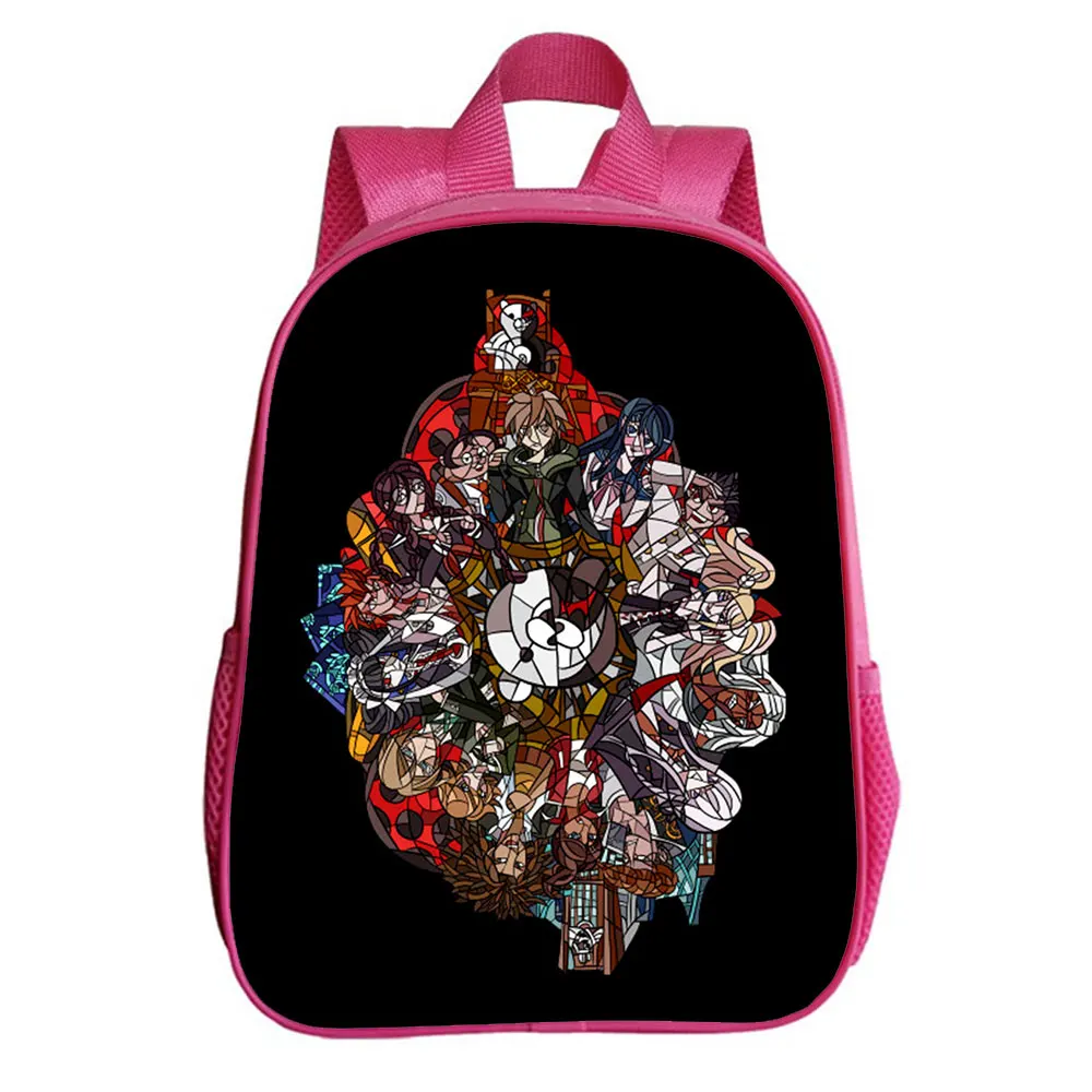 Danganronpa Backpack Anime School Bags Boys Girls Kids Teens Cartoon Rucksack Unisex Travel Laptop Knapsack Students Bag