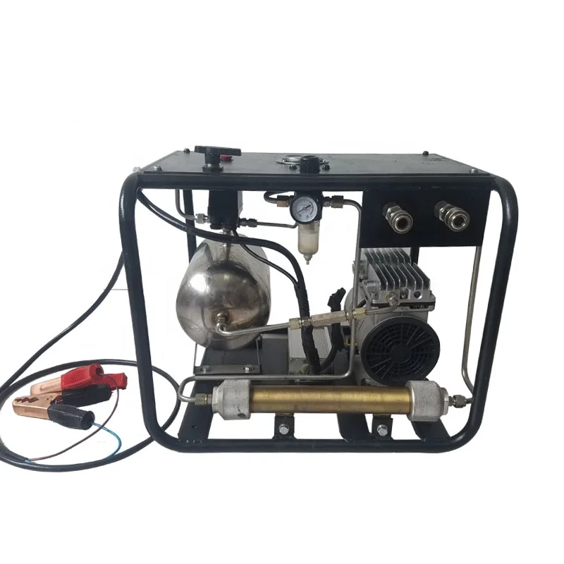 

DMC 12V 8bar 550W 80L/min Oil-less Hookah Diving System Air Compressor Pump