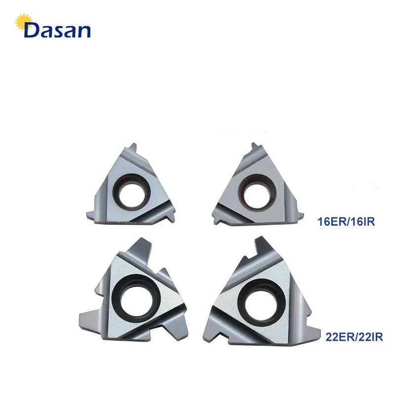 

10PCS 16ER TR 16IR 1.5TR 2.0TR 3.0TR Tugsten Carbide Inserts Threading Blade CNC Thread Plate Lathe Turning Tool