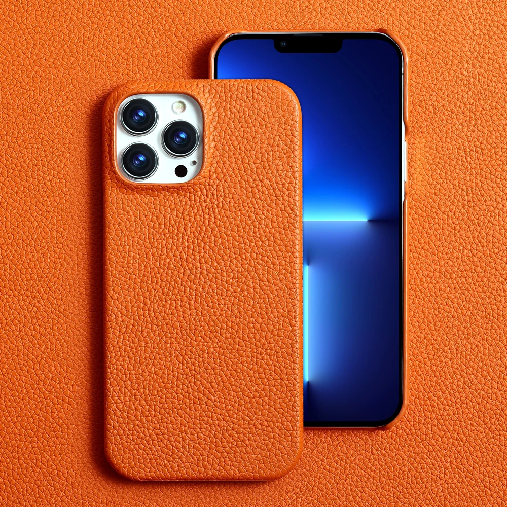 LANGSIDI Cowhide Genuine Leather Phone case for iphone 13 Pro Max 12 13 mini 12 pro max 11 X XS MAX 8 7plus SE Luxury back cover