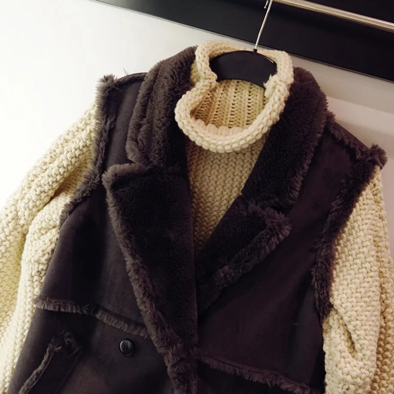 Зимняя женская куртка без рукавов облегающий теплый плотный бархатный жилет из