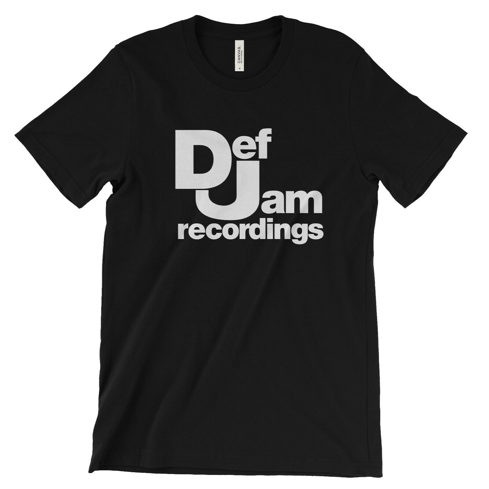 Def Jam Recordings T Shirt - Hip Hop classic music record label Run DMC New  York