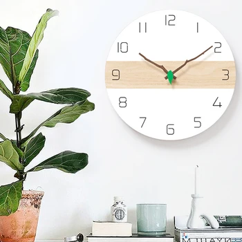 

Nordic Wall Clock Simple White Simplicity Wll Clocks Modern Design Pure White Type Quartz Hanging Watch for Home Decor Timer