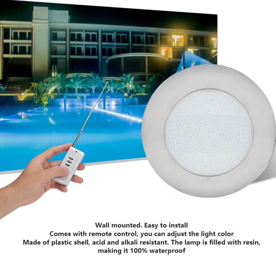 

AC 12V 35W 360 LED RGB Underwater Pool Light Multi-color Changing With Remote Control Underwater Light