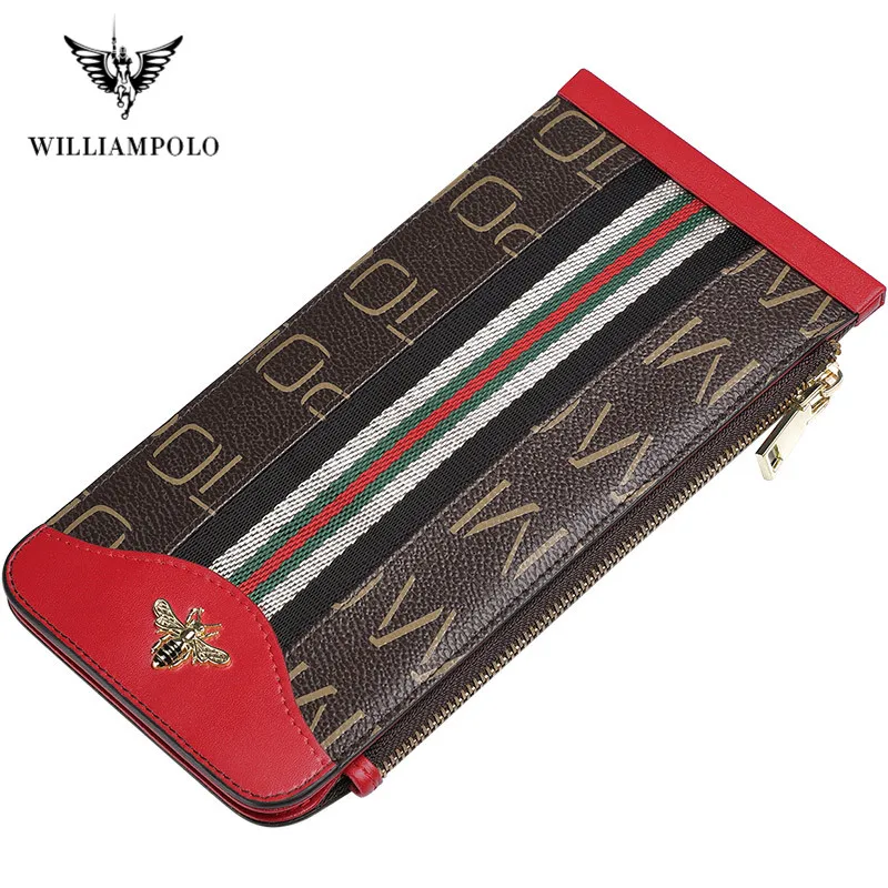 Женские кошельки WILLIAMPOLO на молнии кошелек с кармашком для телефона держатель