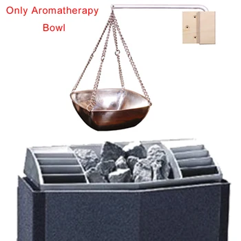 

Bowl Sauna Spa Aromatherapy Oil Cup Fragrance Round Practical With Chain Stainless Steel Diffuser Salon Hanging Essential Indoor