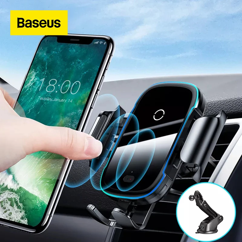 Baseus Wireless Car Charger For iPhone 13 Light Electric 2 in 1