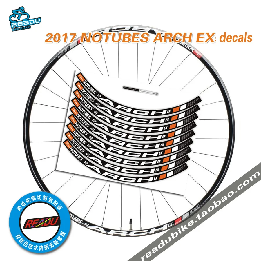 2016 Notubes Arch Ex Mountain Wheel Rim Stickers Mtb Bicycle Rims