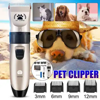 

Electrical Dog Hair Trimmer USB Charging Pet Hair Clipper Low-noise Cat Hair Grooming Hair Cutter Machine Cordless Rechargeable