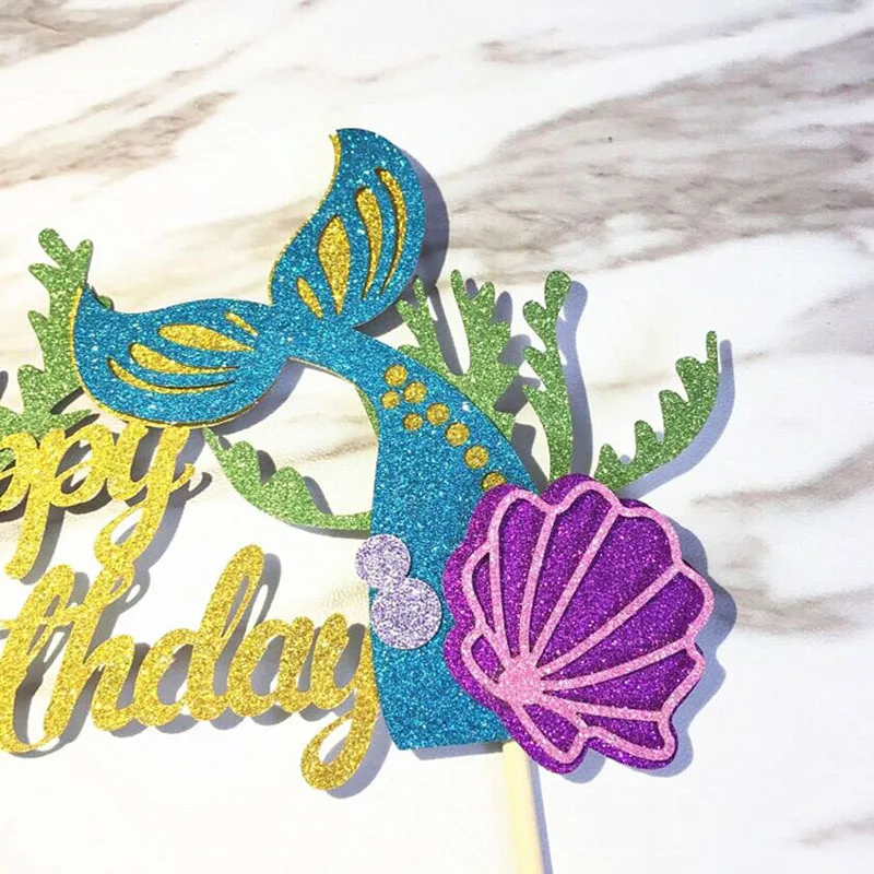 2-pcs-Starfish-Mermaid-Party-Happy-Birthday-Mermaid-Cake-Toppers-Cupcake-Flag-For-Baby-Shower-Wedding (3)